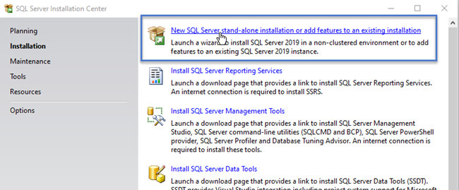 SQL Express 2019 Manual Install